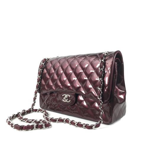 Chanel Jumbo Classic Patent Double Flap