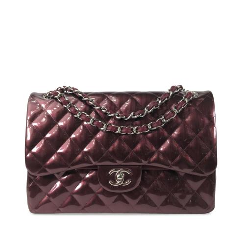 Chanel Jumbo Classic Patent Double Flap