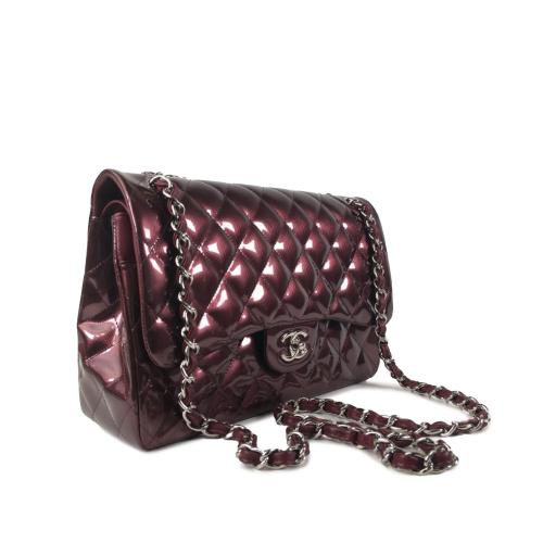 Chanel Jumbo Classic Patent Double Flap