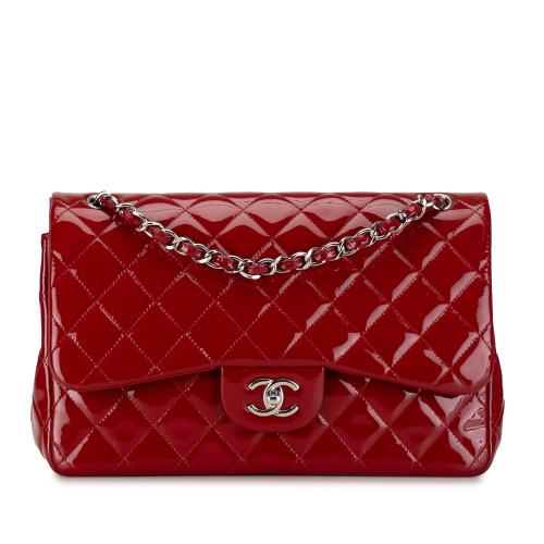 Chanel Jumbo Classic Patent Double Flap