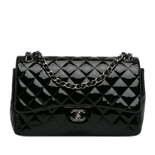 Chanel Jumbo Classic Patent Double Flap