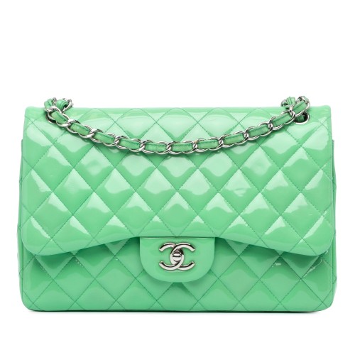 Chanel Jumbo Classic Patent Double Flap