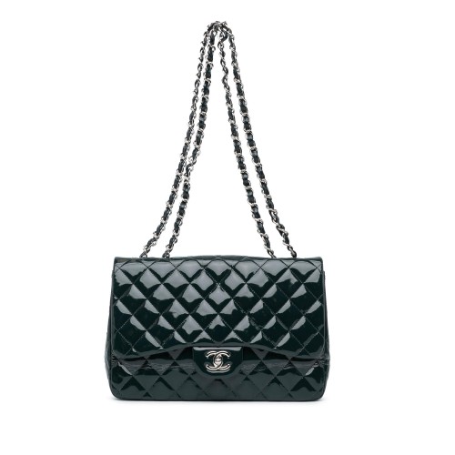 Chanel Jumbo Classic Patent Double Flap