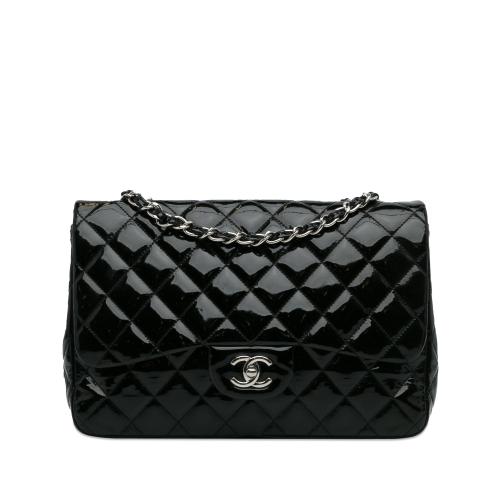 Chanel Jumbo Classic Patent Single Flap Bag