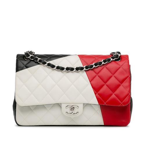 Chanel Jumbo Colorblock Classic Flap Bag