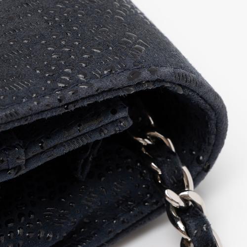 Chanel Lace Embossed Goatskin Classic Wallet on Chain