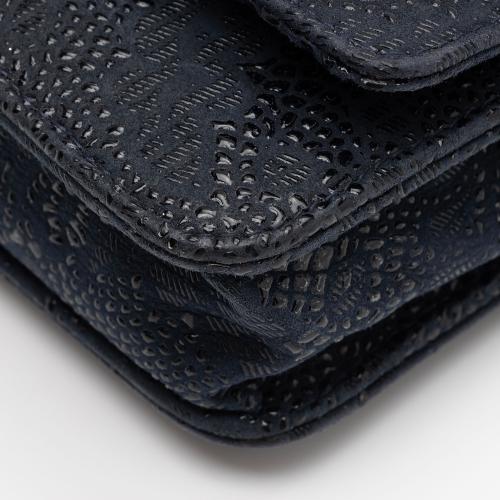 Chanel Lace Embossed Goatskin Classic Wallet on Chain