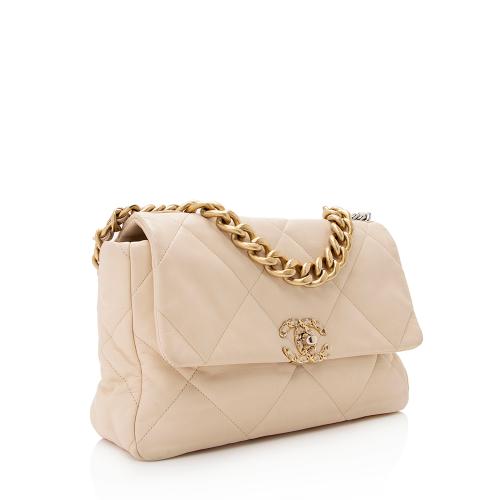 Chanel Lambskin 19 Large Flap Shoulder Bag