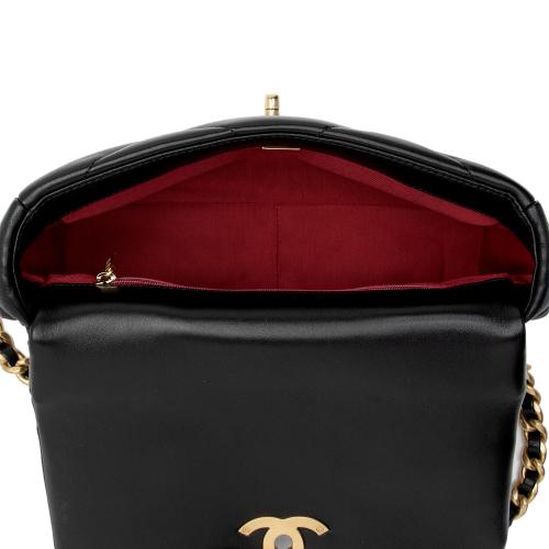 Chanel Lambskin 19 Medium Flap Shoulder Bag