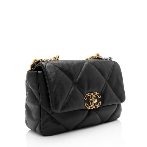 Chanel Lambskin 19 Medium Flap Shoulder Bag