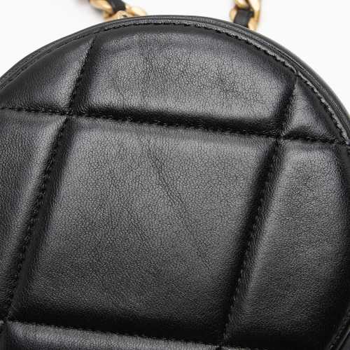 Chanel Lambskin 19 Round Clutch with Chain