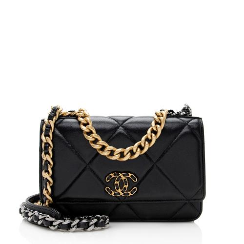 Chanel Lambskin 19 Wallet on Chain