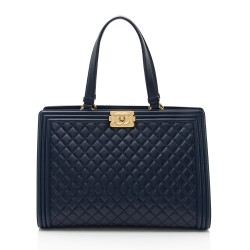 Chanel Lambskin Boy Shopping Tote