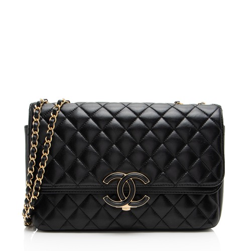 Chanel Lambskin CC Chic Medium Flap Bag