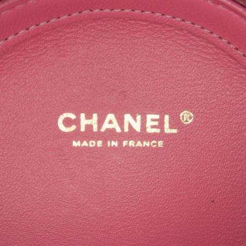 Chanel Lambskin CC Round Chain Crossbody