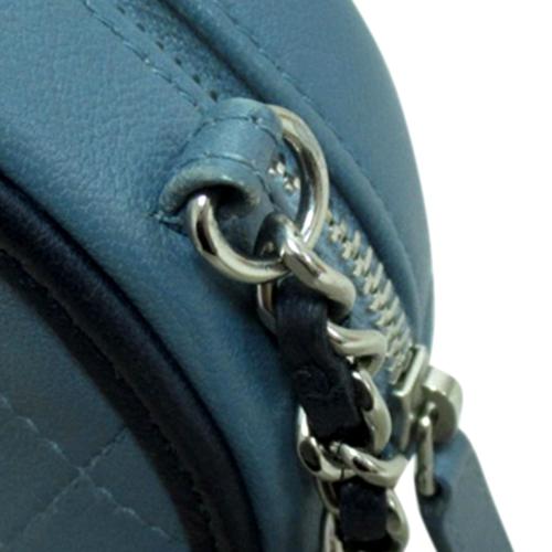 Chanel Lambskin CC Round Chain Crossbody