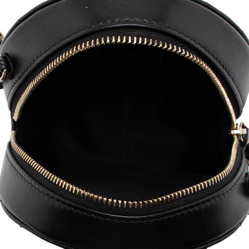 Chanel Lambskin CC Round Clutch with Chain