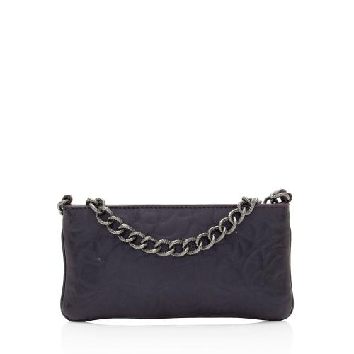 Chanel Lambskin Camellia Chain Pochette