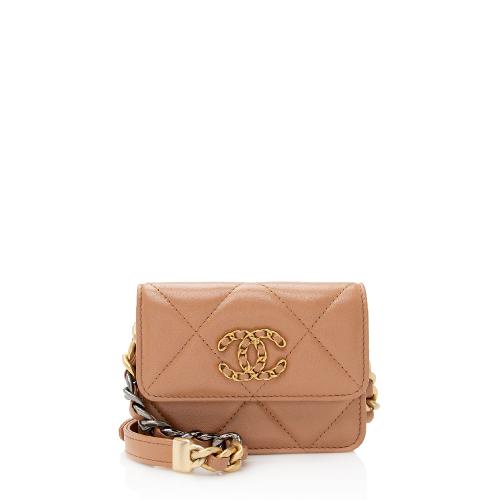 Chanel Lambskin Chanel 19 Flap Belt Bag