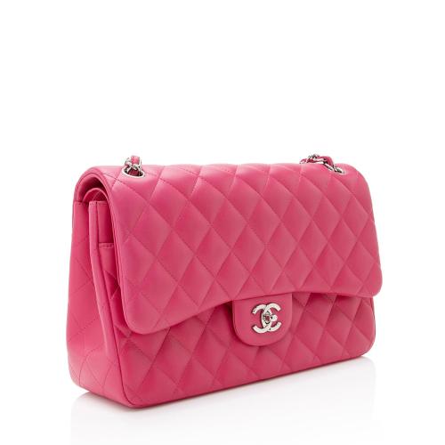 Chanel Lambskin Classic Jumbo Double Flap Bag