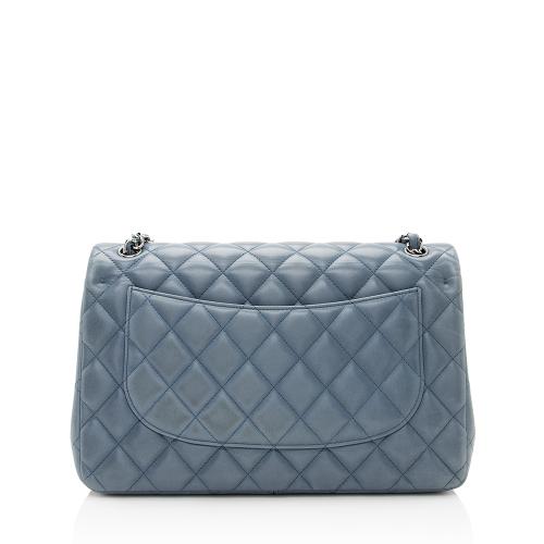 Chanel Lambskin Classic Jumbo Double Flap Bag