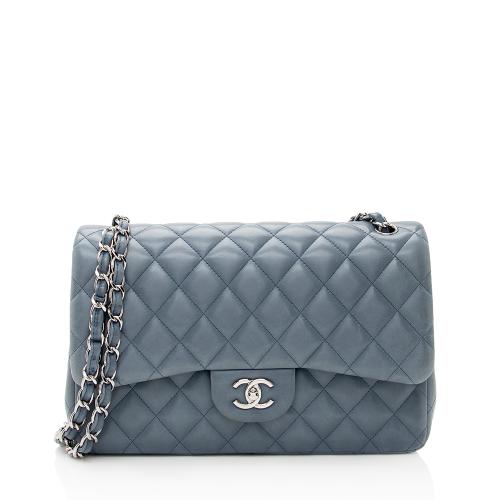 Chanel Lambskin Classic Jumbo Double Flap Bag