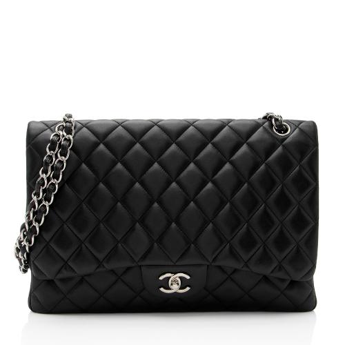 Chanel Lambskin Classic Maxi Single Flap Bag