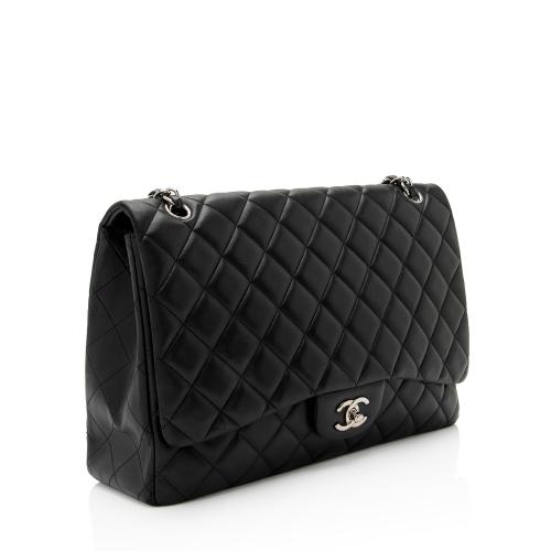 Chanel Lambskin Classic Maxi Single Flap Bag