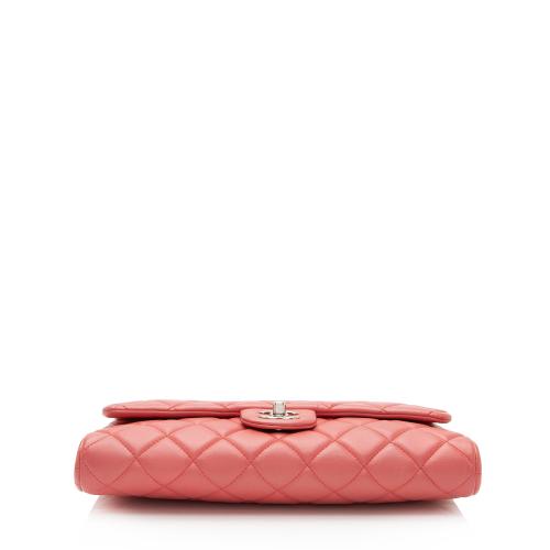 Chanel Lambskin Flap Clutch on Chain