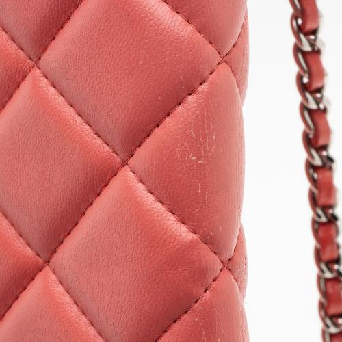 Chanel Lambskin Flap Clutch on Chain