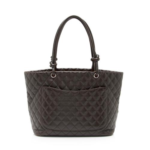 Chanel Lambskin Ligne Cambon Large Shopping Tote - FINAL SALE