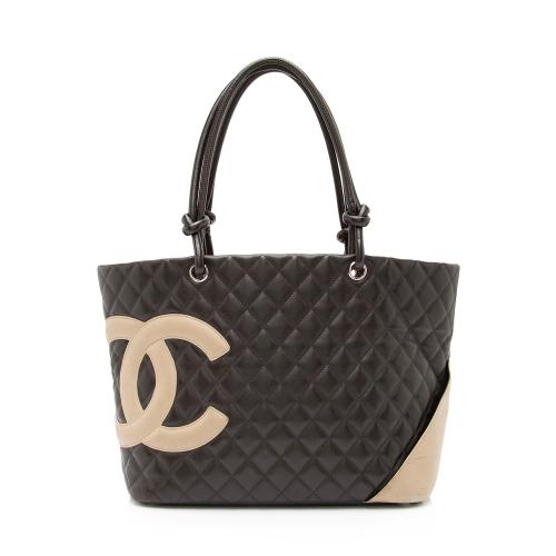 Chanel Lambskin Ligne Cambon Large Shopping Tote - FINAL SALE