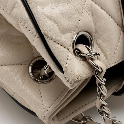 Chanel Lambskin Mademoiselle Lock East West Accordion Shoulder Bag