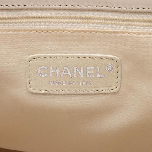 Chanel Lambskin Mademoiselle Lock East West Accordion Shoulder Bag