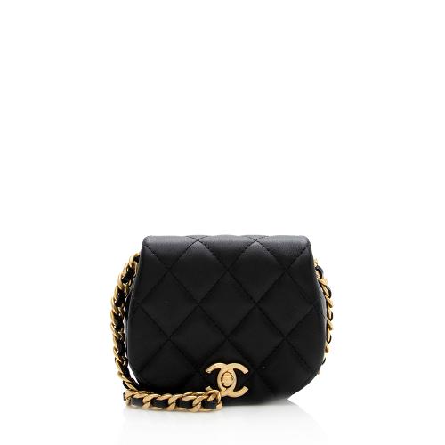 Chanel Lambskin Mini Coco Mail Clutch with Chain