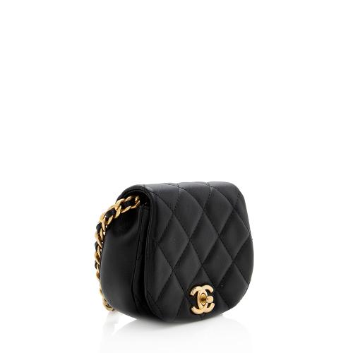 Chanel Lambskin Mini Coco Mail Clutch with Chain