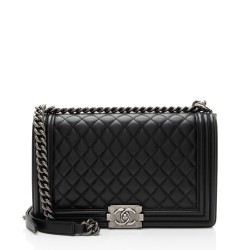 Chanel Lambskin New Medium Boy Bag