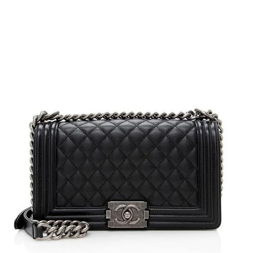 Chanel Lambskin Old Medium Boy Bag