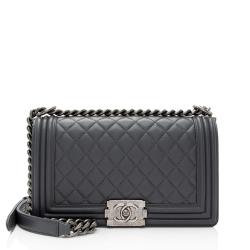 Chanel Lambskin Old Medium Boy Bag