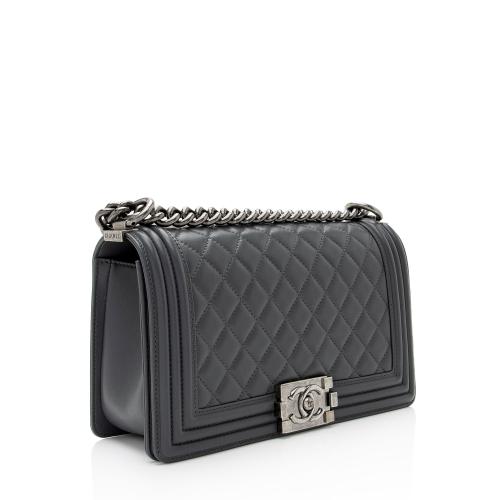 Chanel Lambskin Old Medium Boy Bag