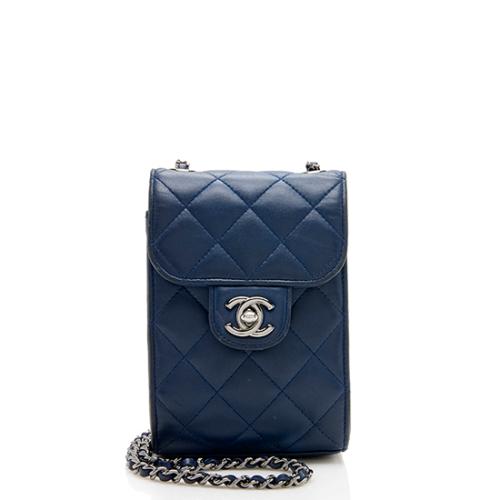 Chanel Lambskin Phone Holder Crossbody