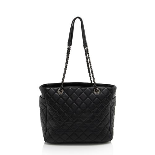 Chanel Lambskin Pocket Shopper Tote