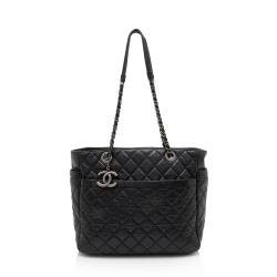 Chanel Lambskin Pocket Shopper Tote