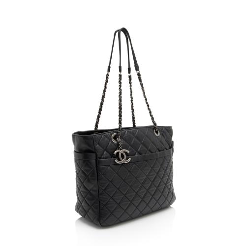 Chanel Lambskin Pocket Shopper Tote