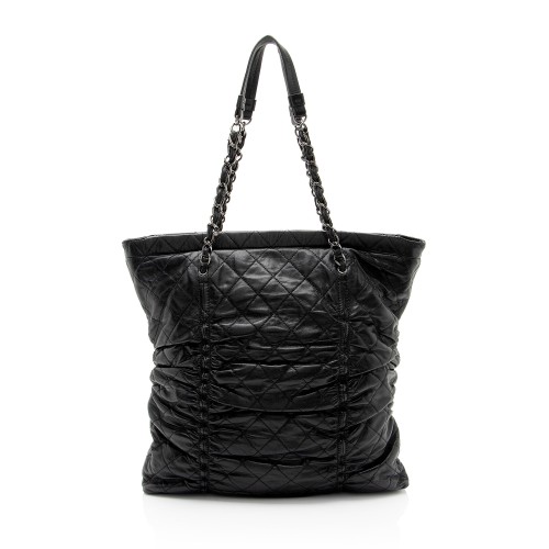 Chanel Lambskin Sharpei N/S Tote