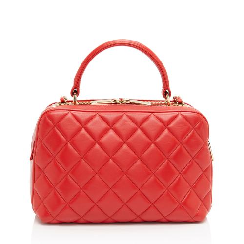 Chanel Lambskin Trendy CC Small Bowling Satchel