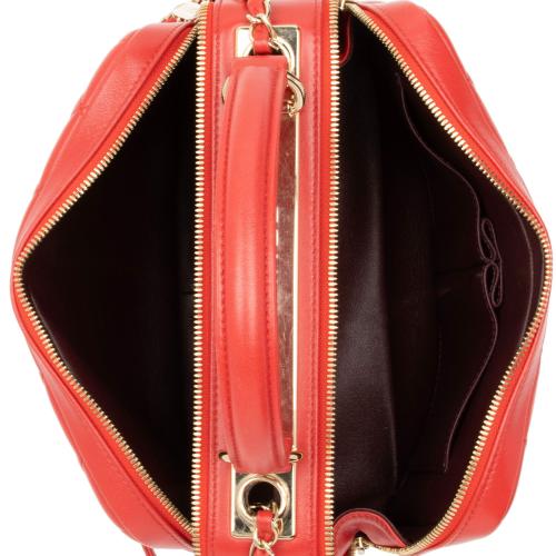 Chanel Lambskin Trendy CC Small Bowling Satchel