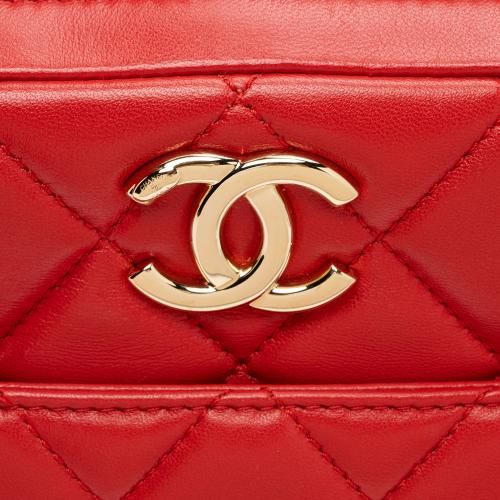 Chanel Lambskin Trendy CC Small Bowling Satchel