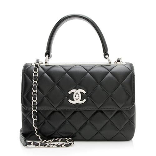 Chanel Lambskin Trendy CC Small Top Handle