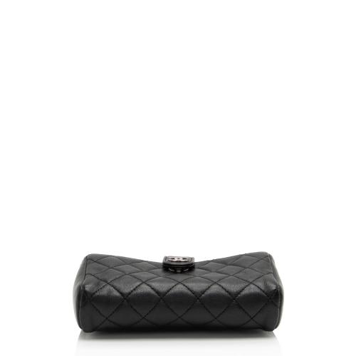 Chanel Lambskin Valentine Charms Mini Phone Holder Crossbody